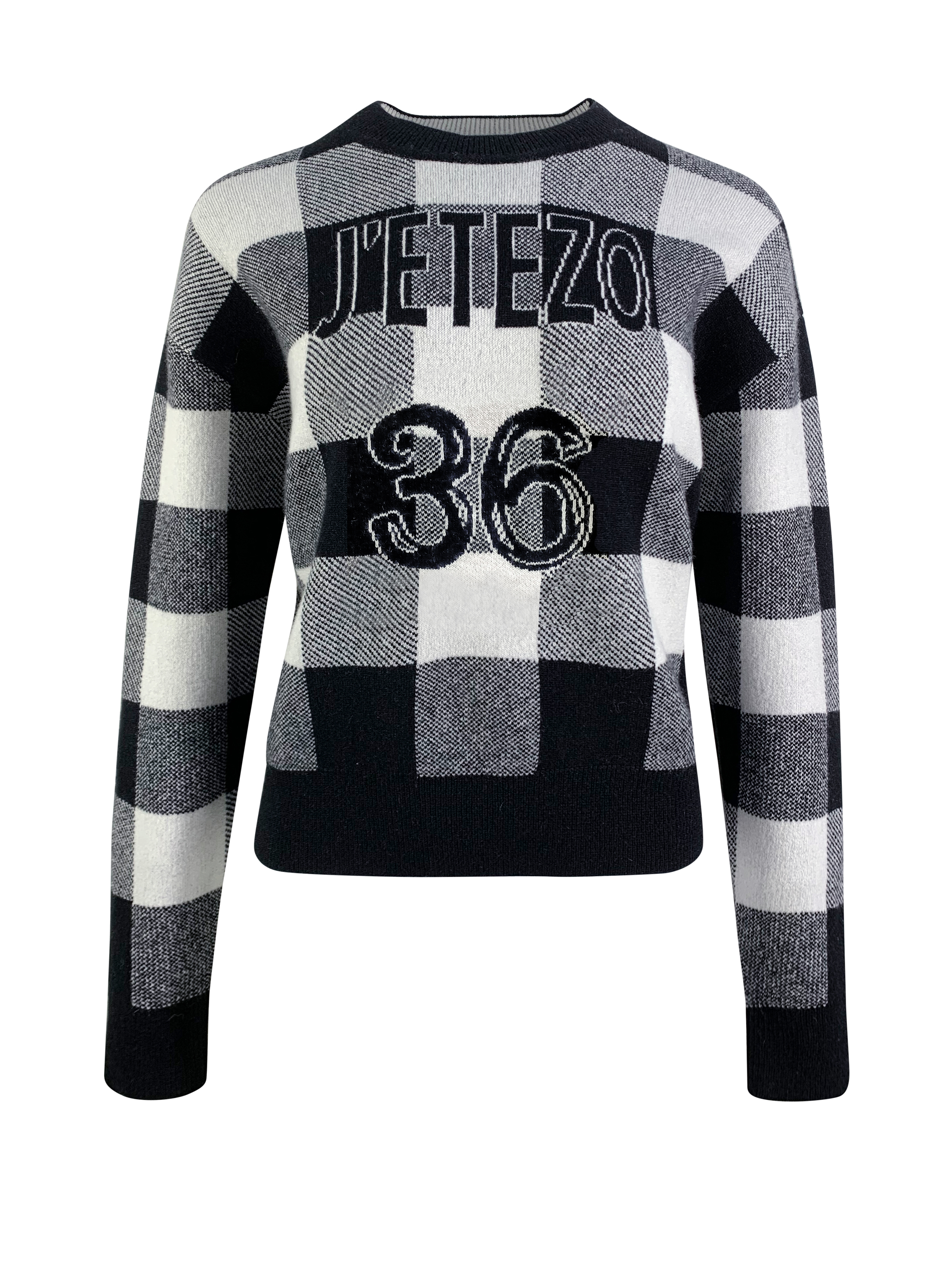 BB1AC816A1 J’ETEZO 學院格紋字母針織上衣 (官網限定)