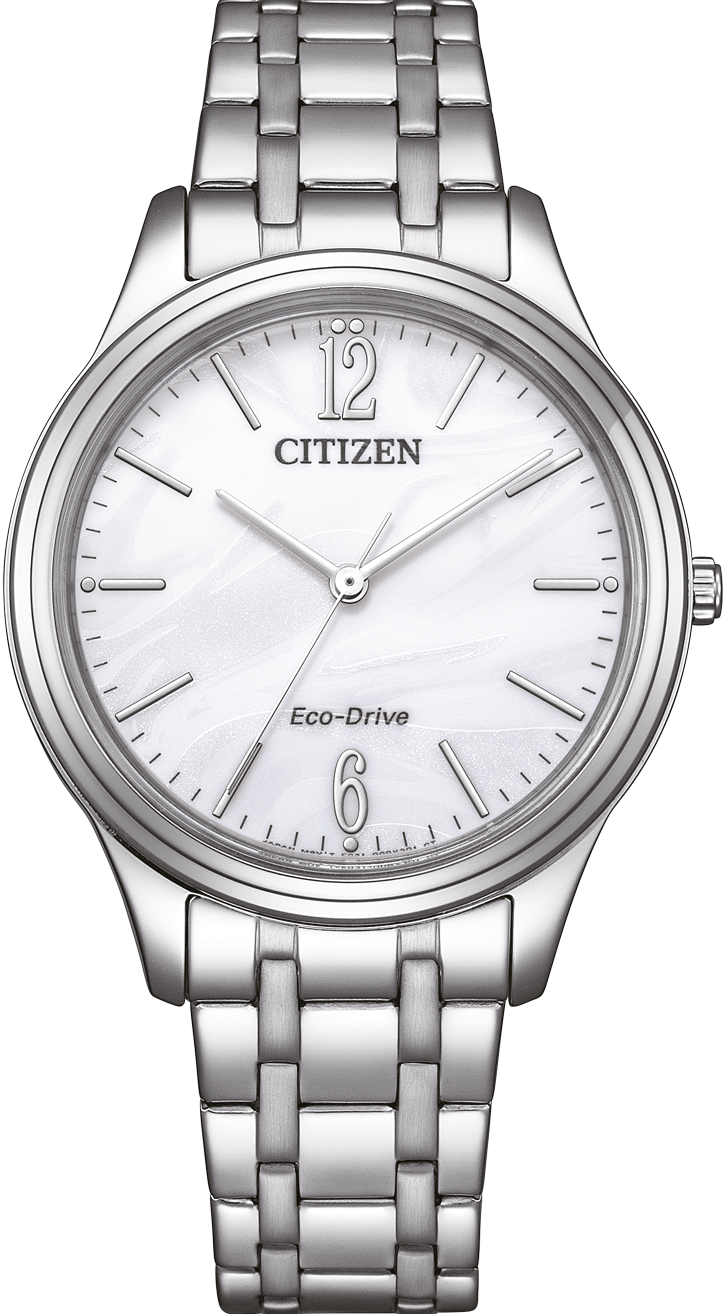萬年鐘錶 - Citizen 星辰錶  光動能氣質款簡約女錶  EM0411-71A 錶徑 34MM