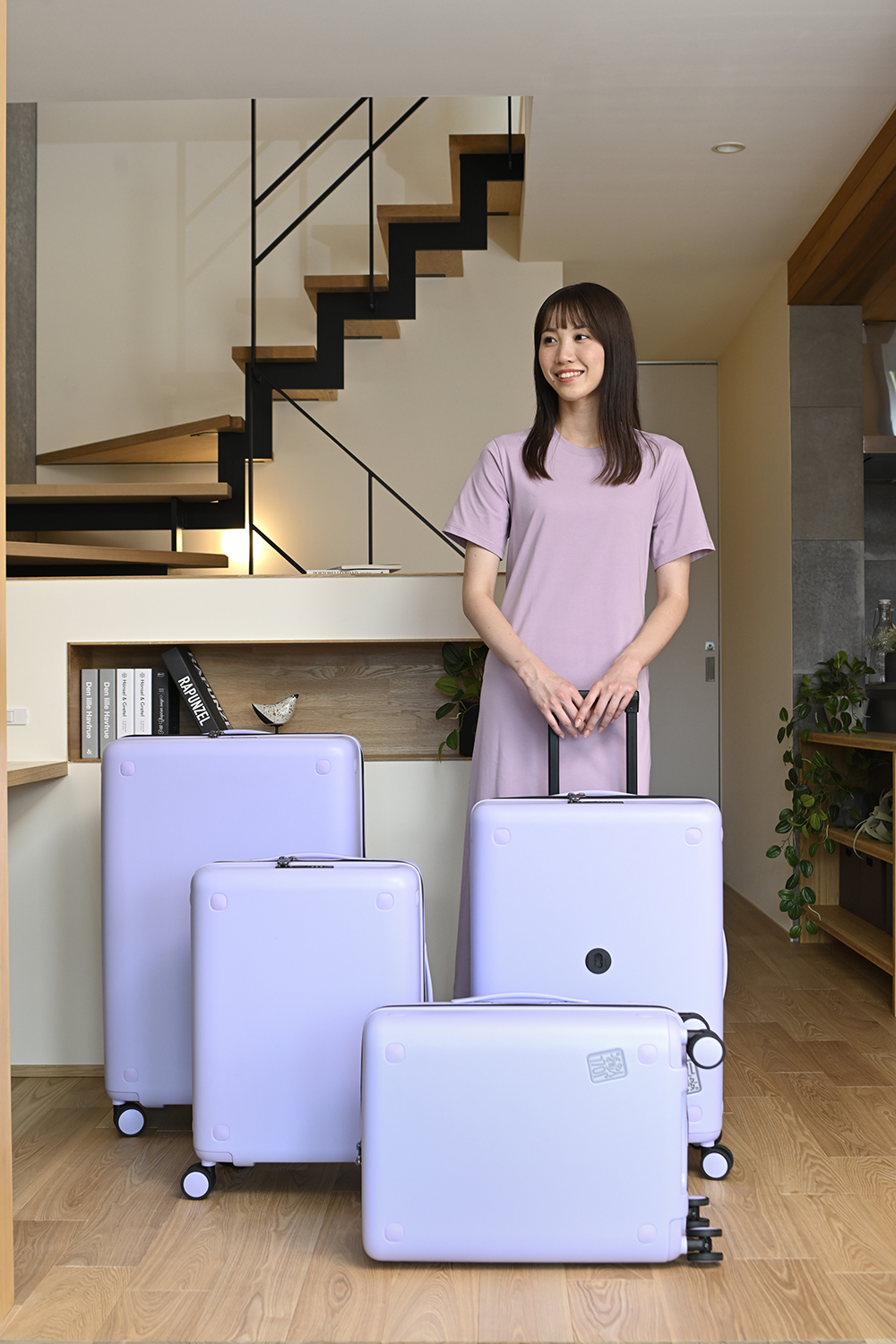 Jollying Dots 磁扣式相連行李箱 24吋+20吋 (四色)