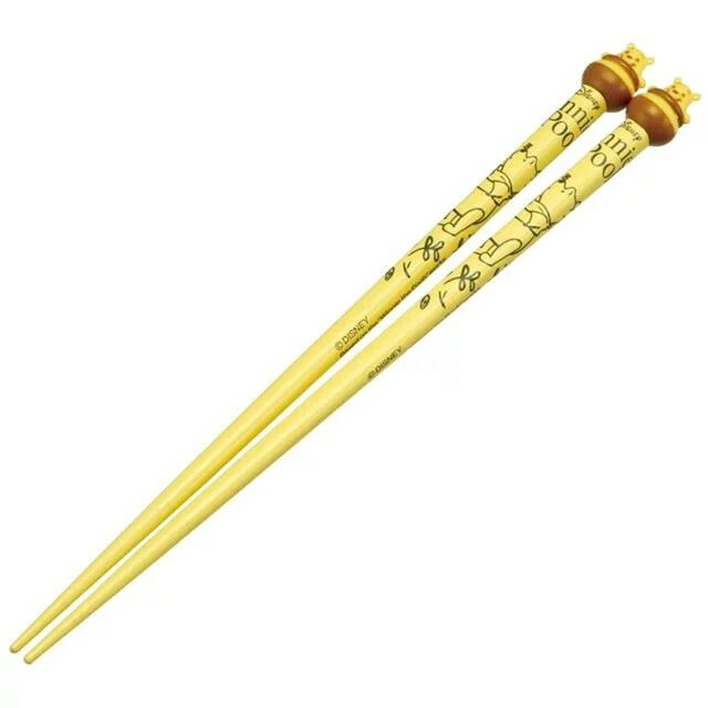 【現貨】迪士尼 小熊維尼 立體造型木筷 21cm木筷 漆面木筷 筷子 木筷 餐具