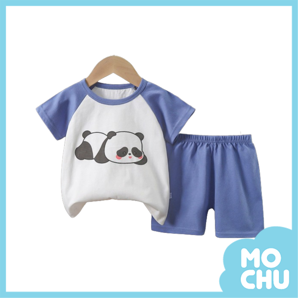 趴趴熊貓短袖套裝