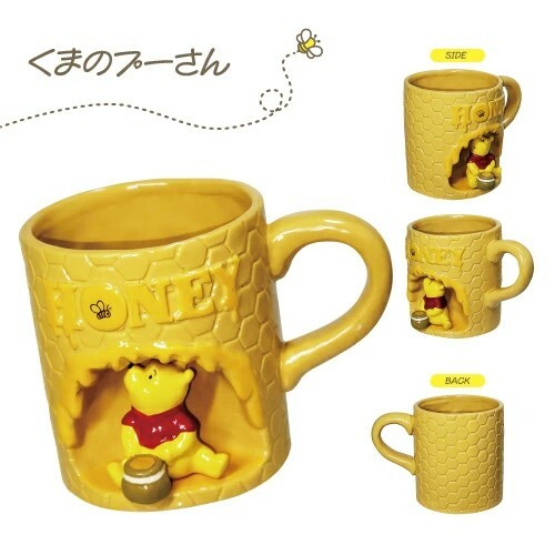 【現貨】迪士尼 小熊維尼 立體造型 水杯 馬克杯250c