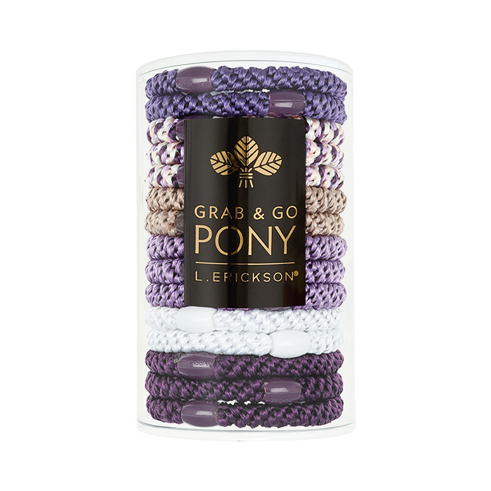 L. ERICKSON 彈力髮圈桶15入-粗版〈漿果莓紫〉