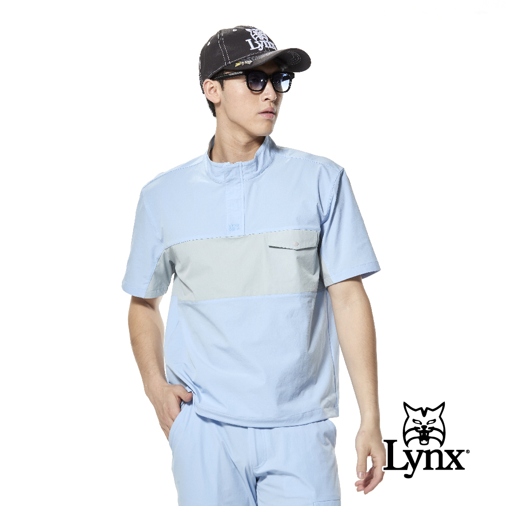 首爾高桿風格！休閒風胸袋造型下擺抽繩立領POLO衫/高爾夫球衫