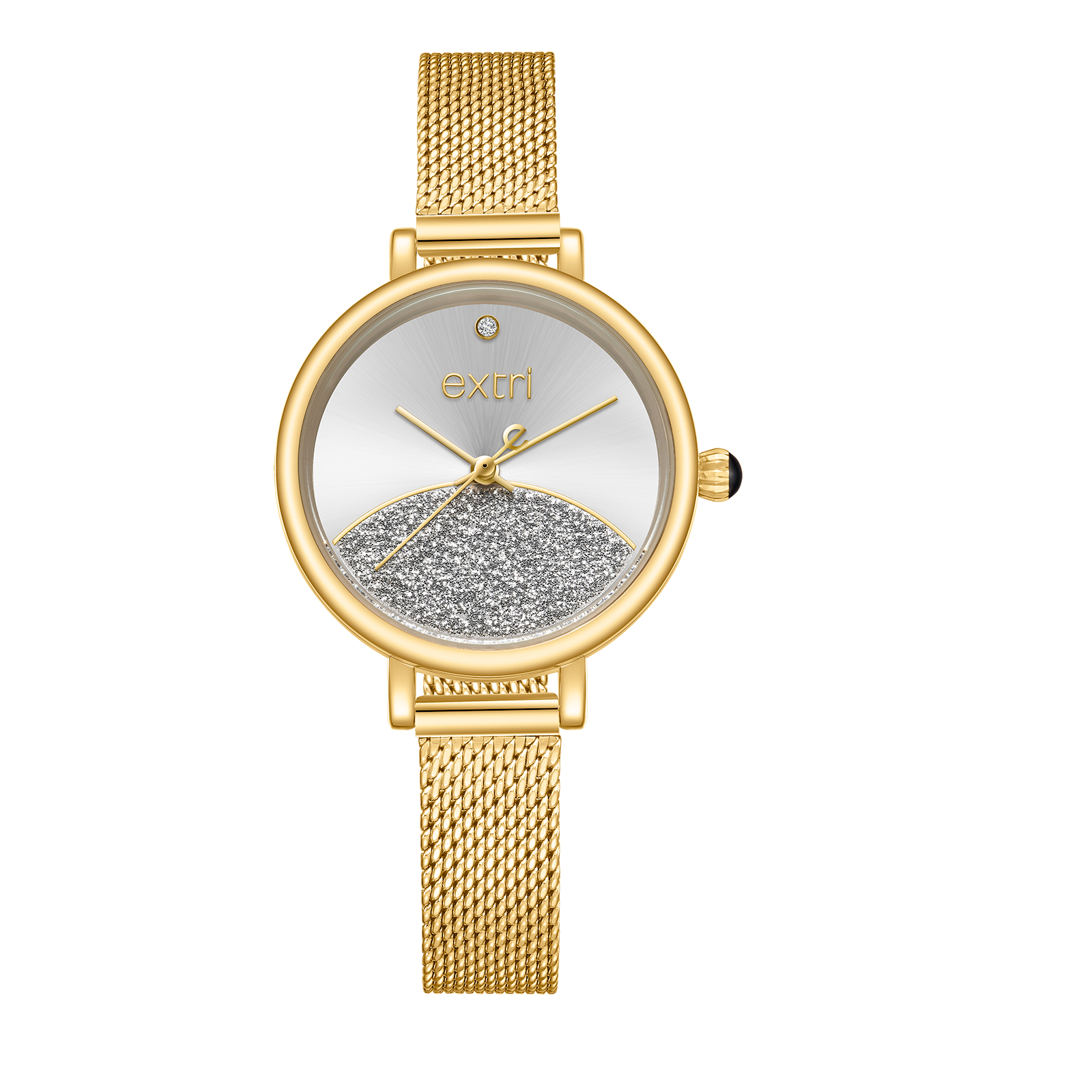 【EXTRI】 E1046 經典 簡約 優雅 晶鑽 米蘭 女錶 手錶
