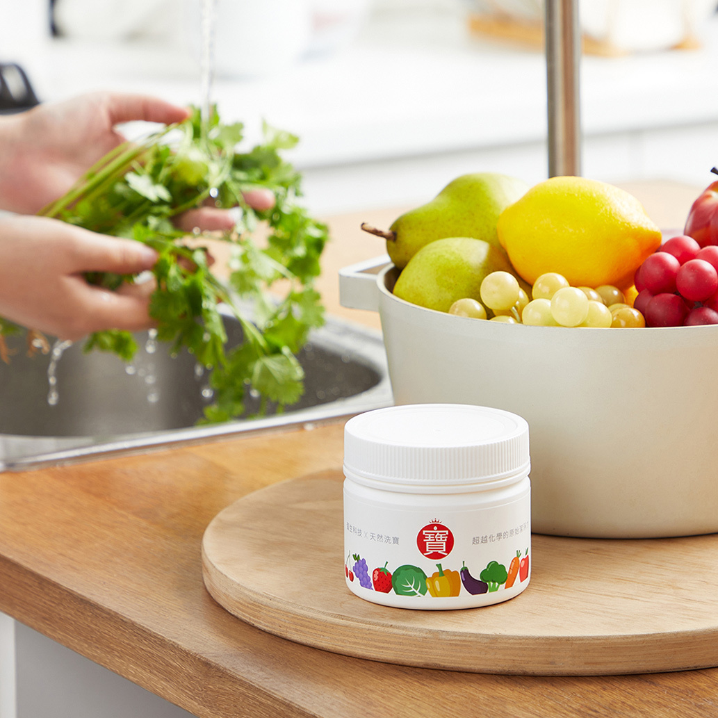 洗寶 煅燒蛋殼蔬果清潔粉