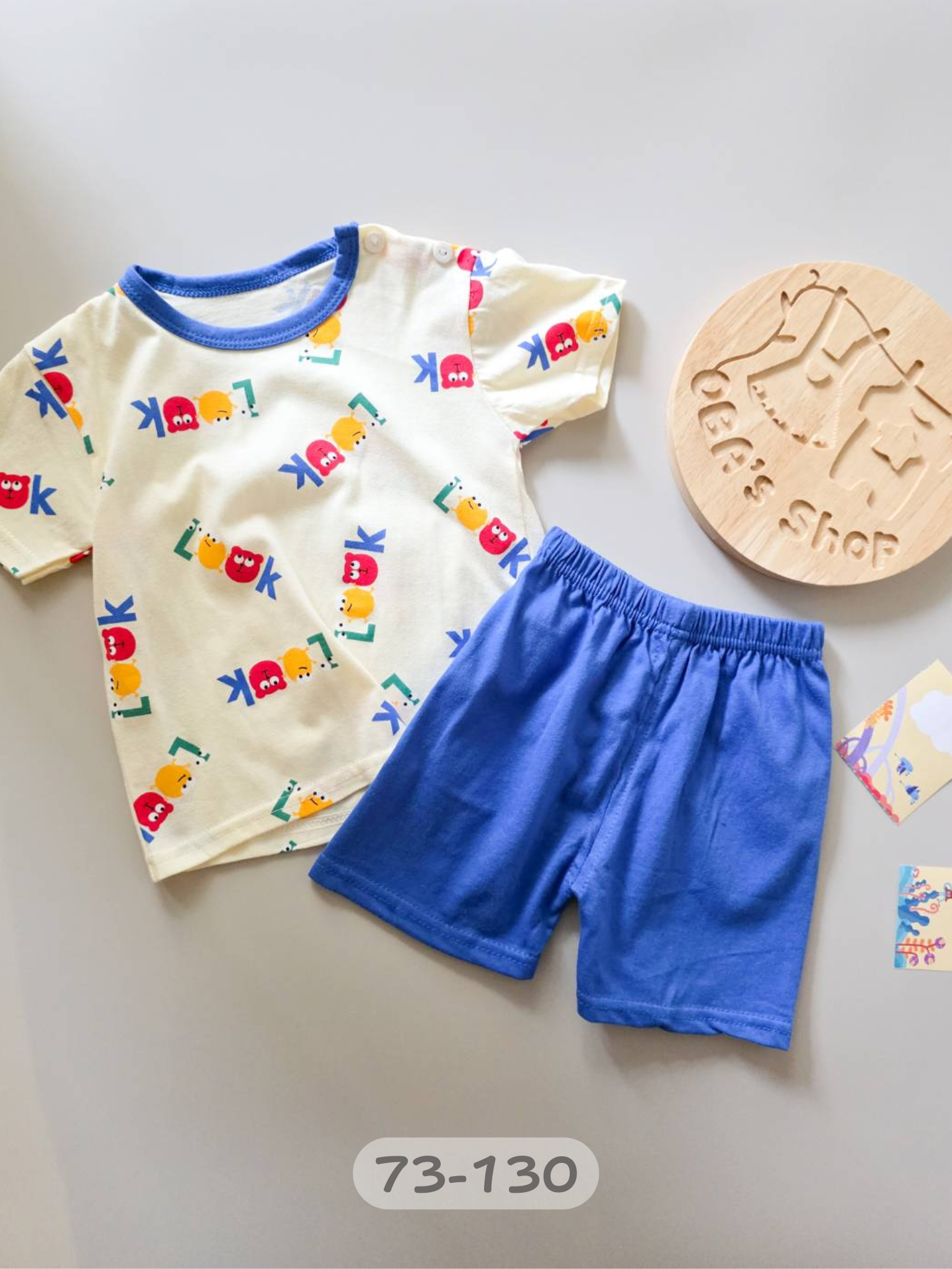 LOOK採字母 短袖居家套裝