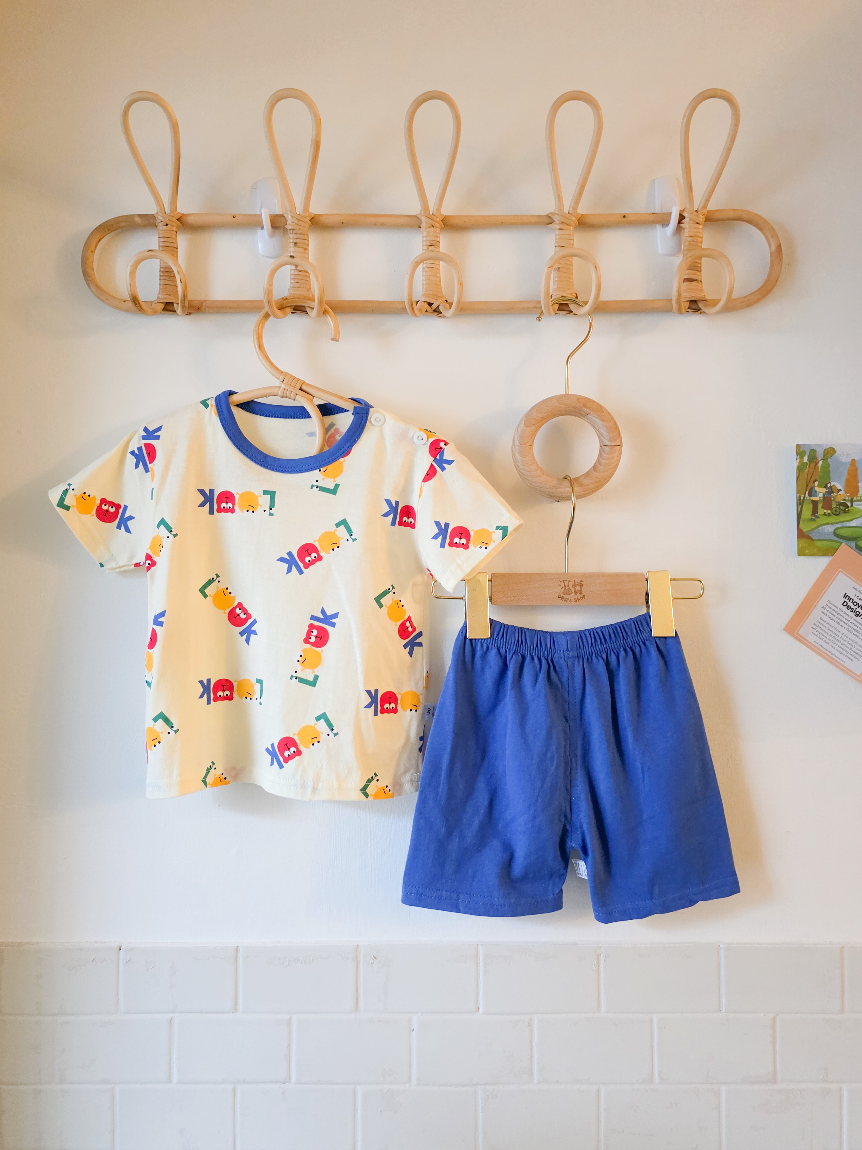 LOOK採字母 短袖居家套裝