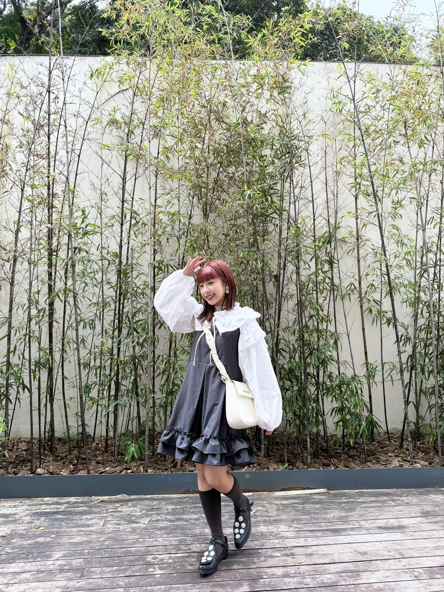 [兩色入]重磅西裝DOUBLE百摺短OPS(Grey)