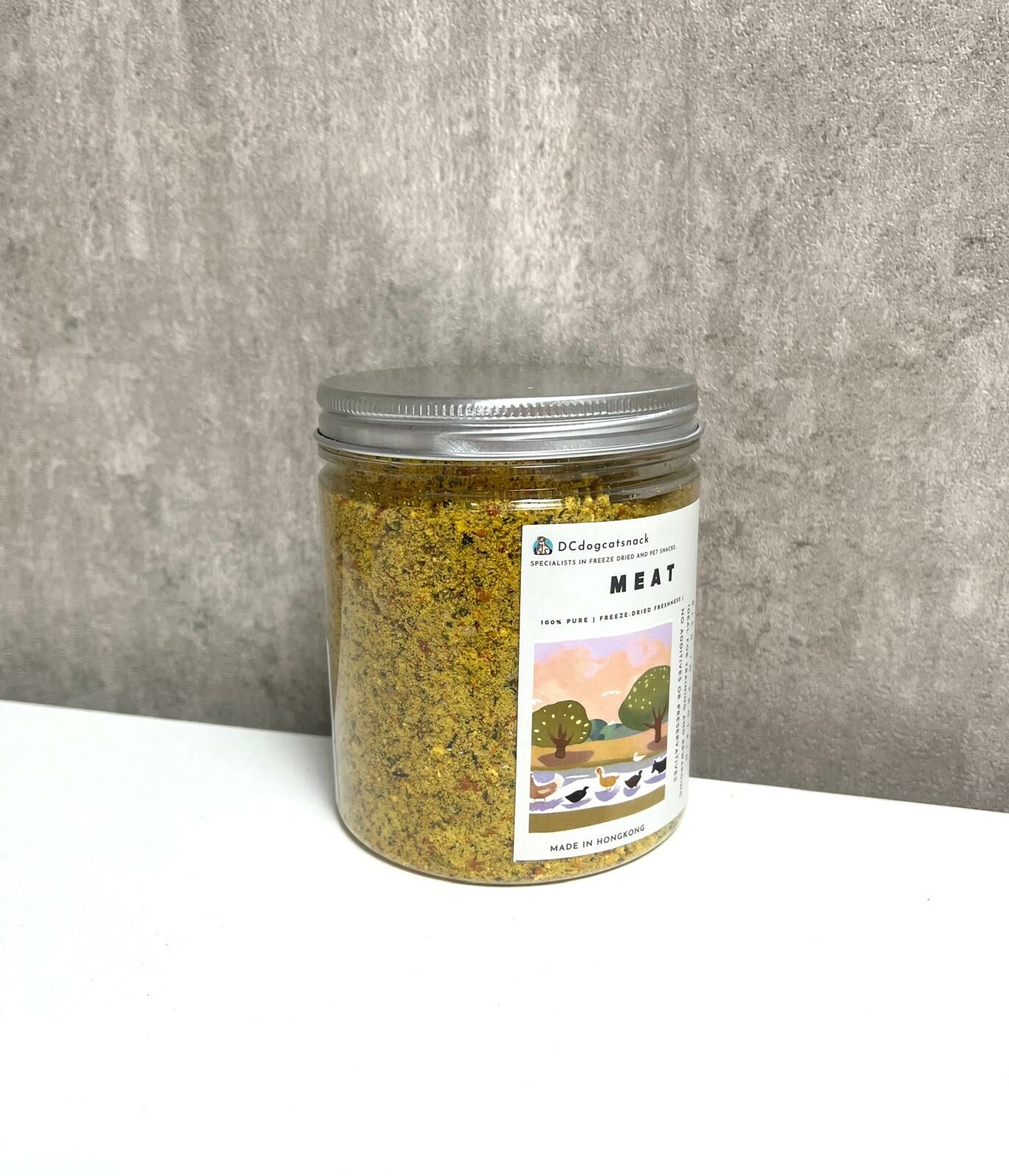 DCdogcatsnack 溝糧紐西蘭牛肝蛋黃凍乾粉 200g (貓狗食用）