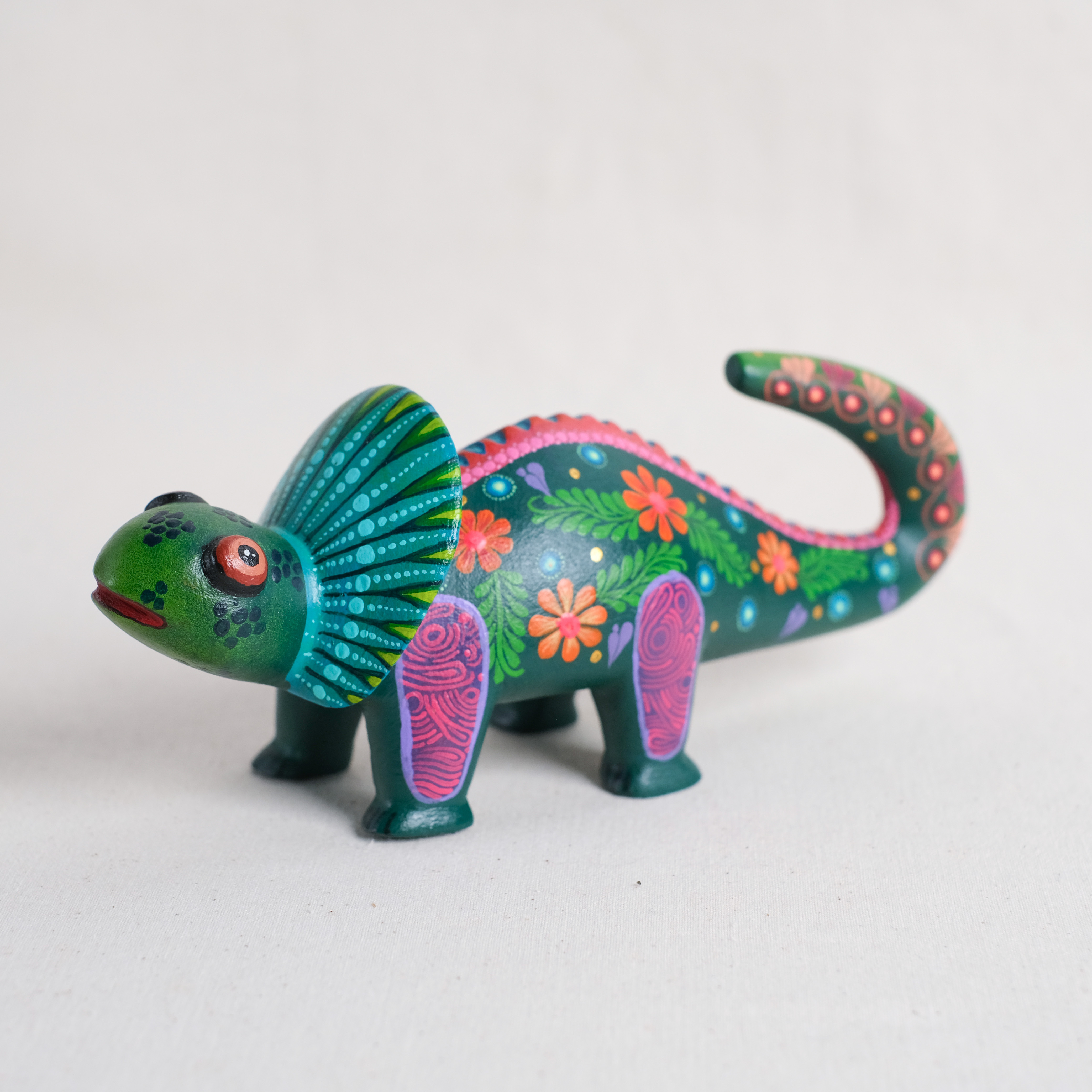 神獸手工木雕｜Camaleones 02｜墨西哥