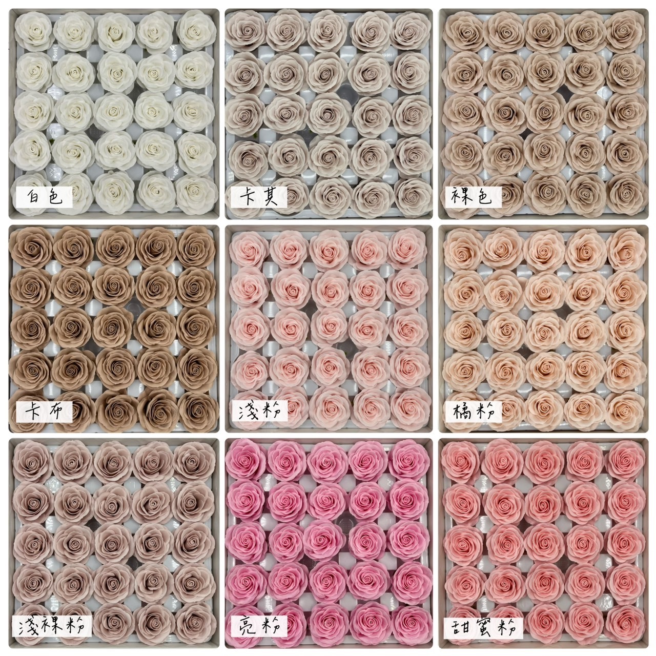 玫瑰肥皂花6公分 (25入)