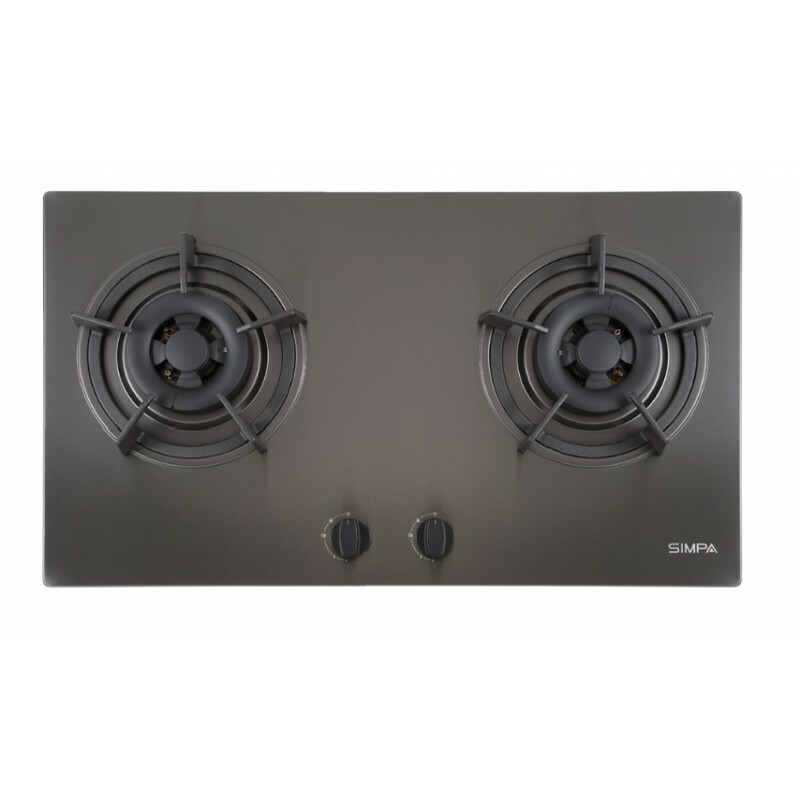簡栢 Simpa      HZB62M‧嵌入式‧不銹鋼面雙頭煮食爐‧煤氣‧香港行貨,原廠3年保養‧