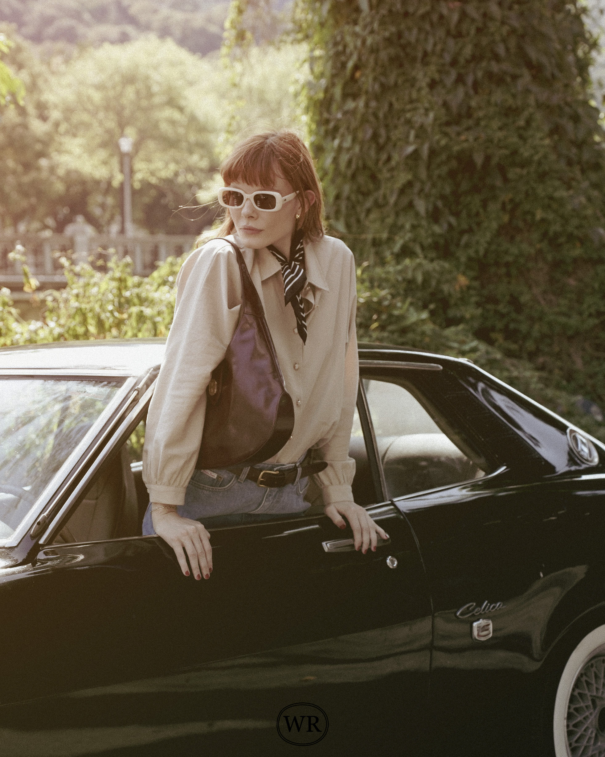 Moon Leather Bag - Wine