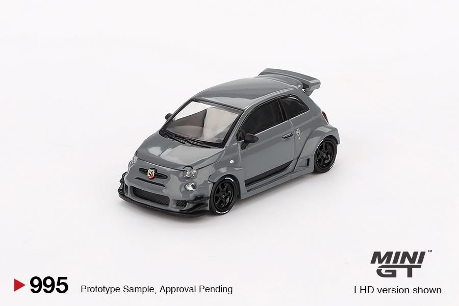 【預訂】Mini GT #995 Abarth 595 LB-WORKS x Abas Works Grey