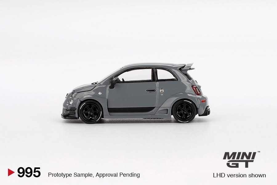 【預訂】Mini GT #995 Abarth 595 LB-WORKS x Abas Works Grey