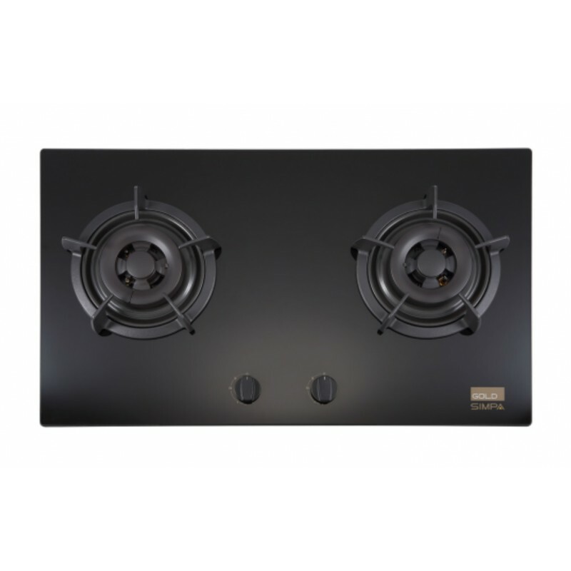 簡栢 Simpa     HZB62GL‧嵌入式‧不銹鋼面雙頭煮食爐‧石油氣‧香港行貨,原廠3年保養‧