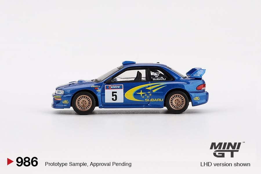 【預訂】Mini GT #986 Subaru Impreza WRC99 1999 Rally Australia Winner #5  Australia Exclusive