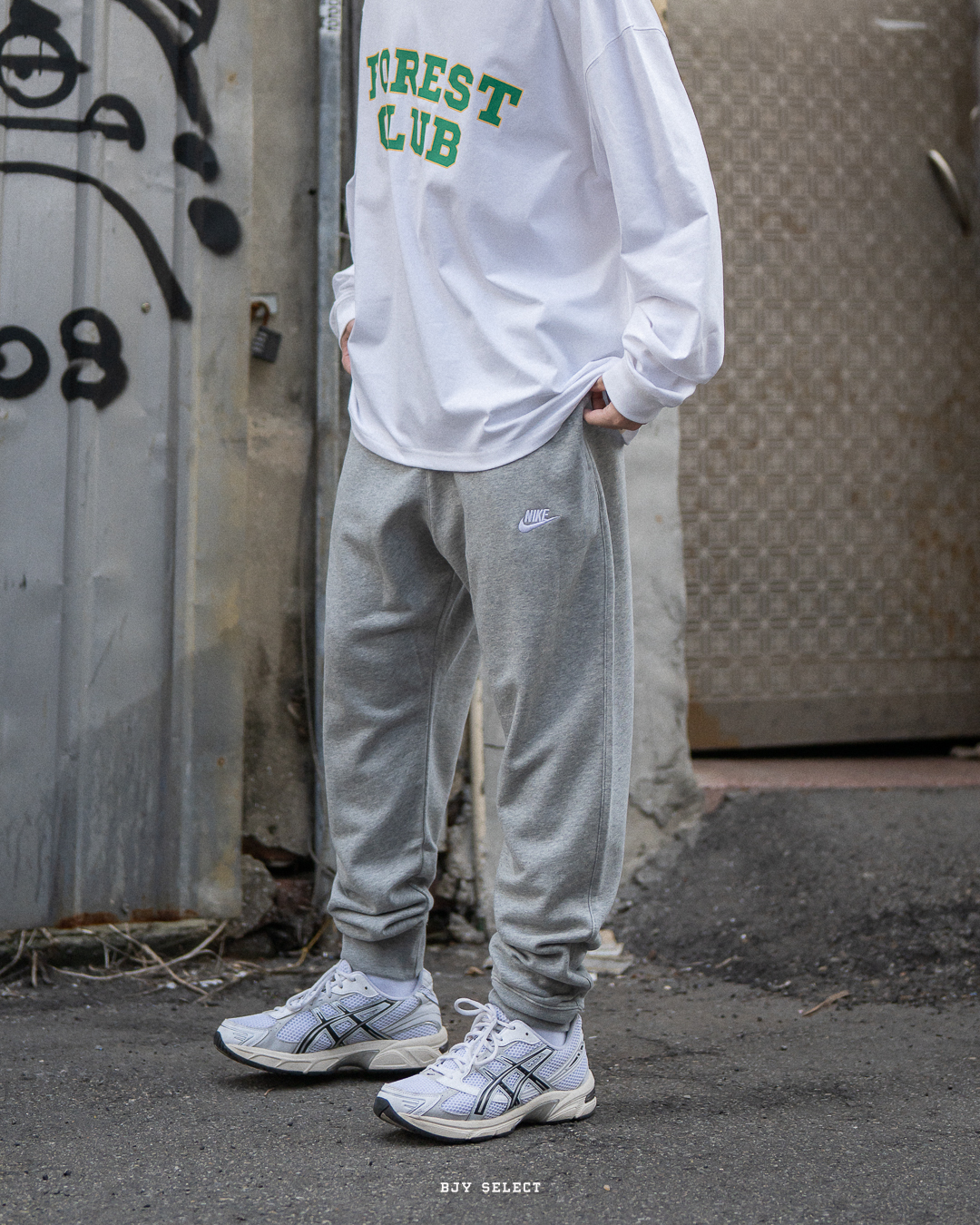 #預購 NIKE NSW CLUB JOGGER 縮口褲 刺繡LOGO 毛巾底 BV2680-063 灰