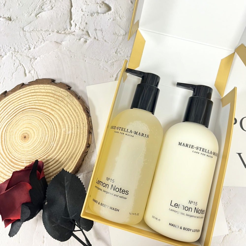 Marie-Stella-Maris 15號 檸檬香調身體保養2入禮盒組