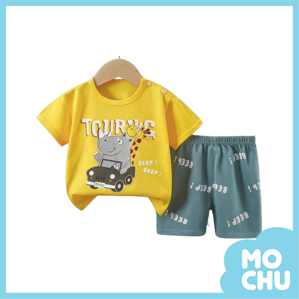 犀牛開車車短袖套裝