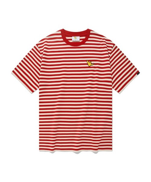 【現貨】小飛人 LL0308225 紅白間條短袖上衣