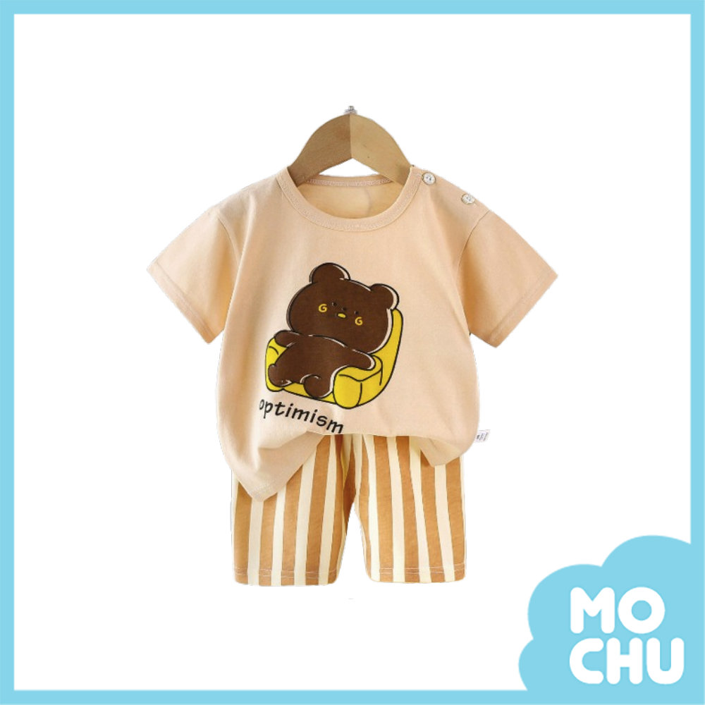 沙發熊短袖套裝