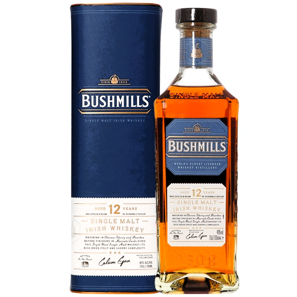 Bushmills 12 Years Old Single Malt Irish Whiskey 700mL