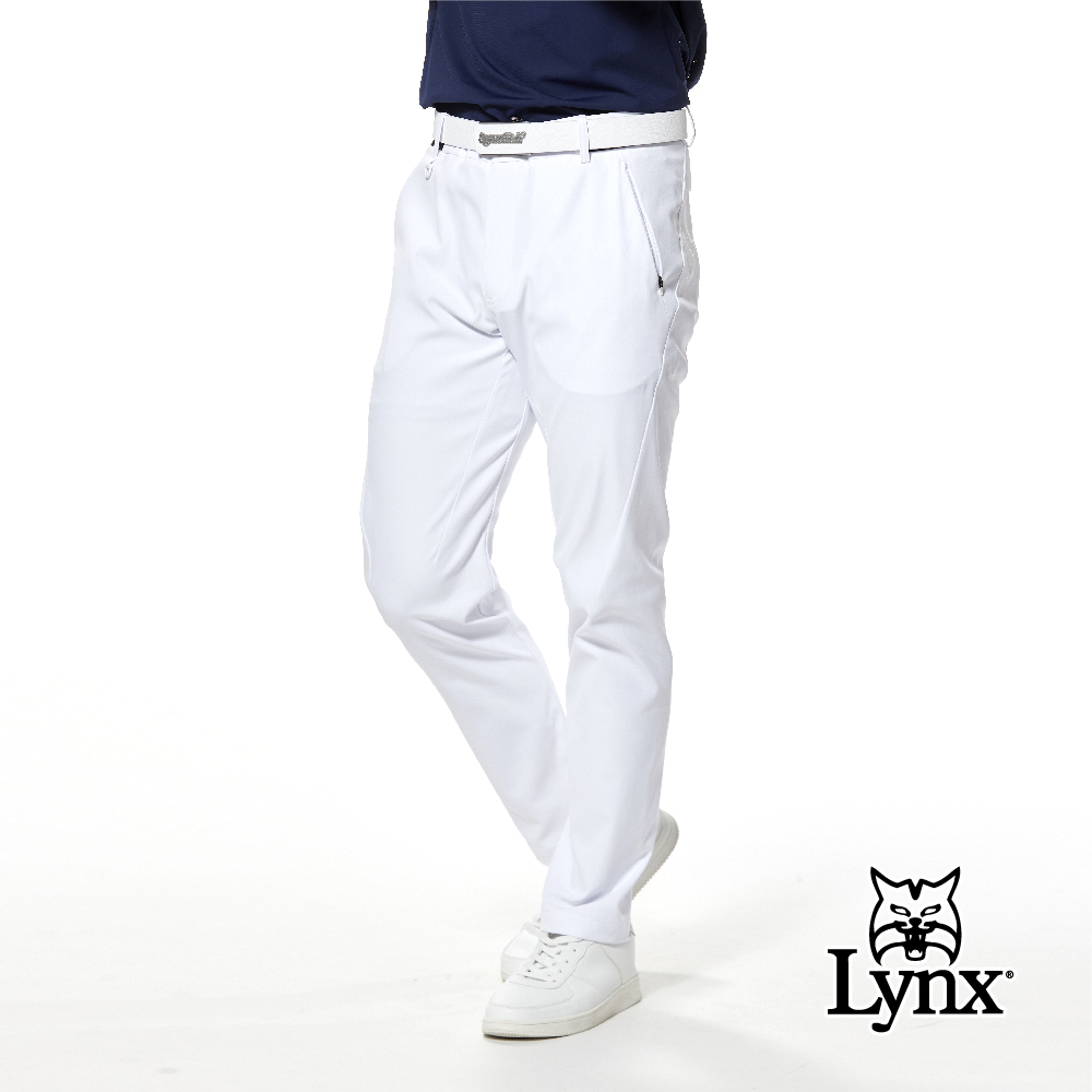 首爾高桿風格！防潑水山貓透明膠印隱形拉鍊口袋平口休閒長褲