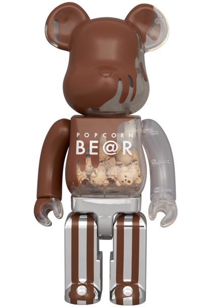 400% BE@RBRICK  POPCORN BE@R Chocolate Ver.