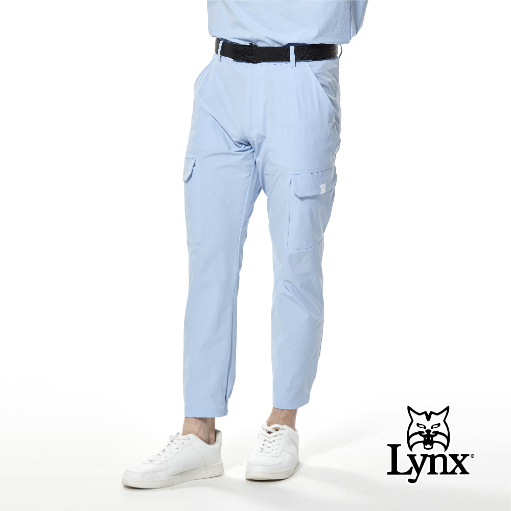 首爾高桿風格！兩側口袋貼袋設計束口九分褲造型平口休閒長褲