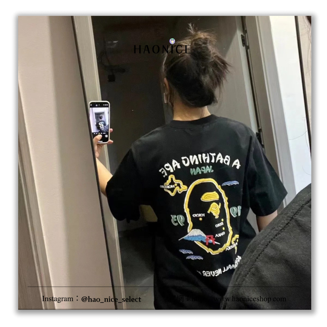 【HAO NICE 】香港經銷商🇭🇰100%日本🇯🇵正品 日本潮流Bape SOUVENIR 橫須賀市地圖 背面經典猿人頭 XX159