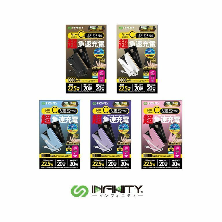Infinity BT10S 10,000mAh GaN+雙線外置充電器