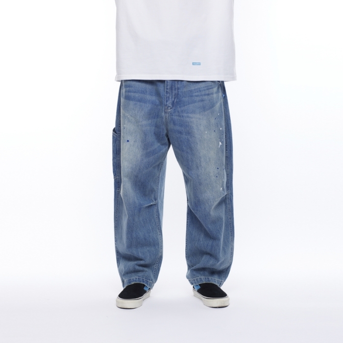 LIBERAIDERS 25S/STRIBAL DENIM SARROUEL PANTS HW