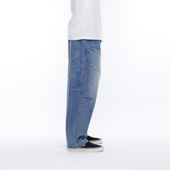 LIBERAIDERS 25S/STRIBAL DENIM SARROUEL PANTS HW