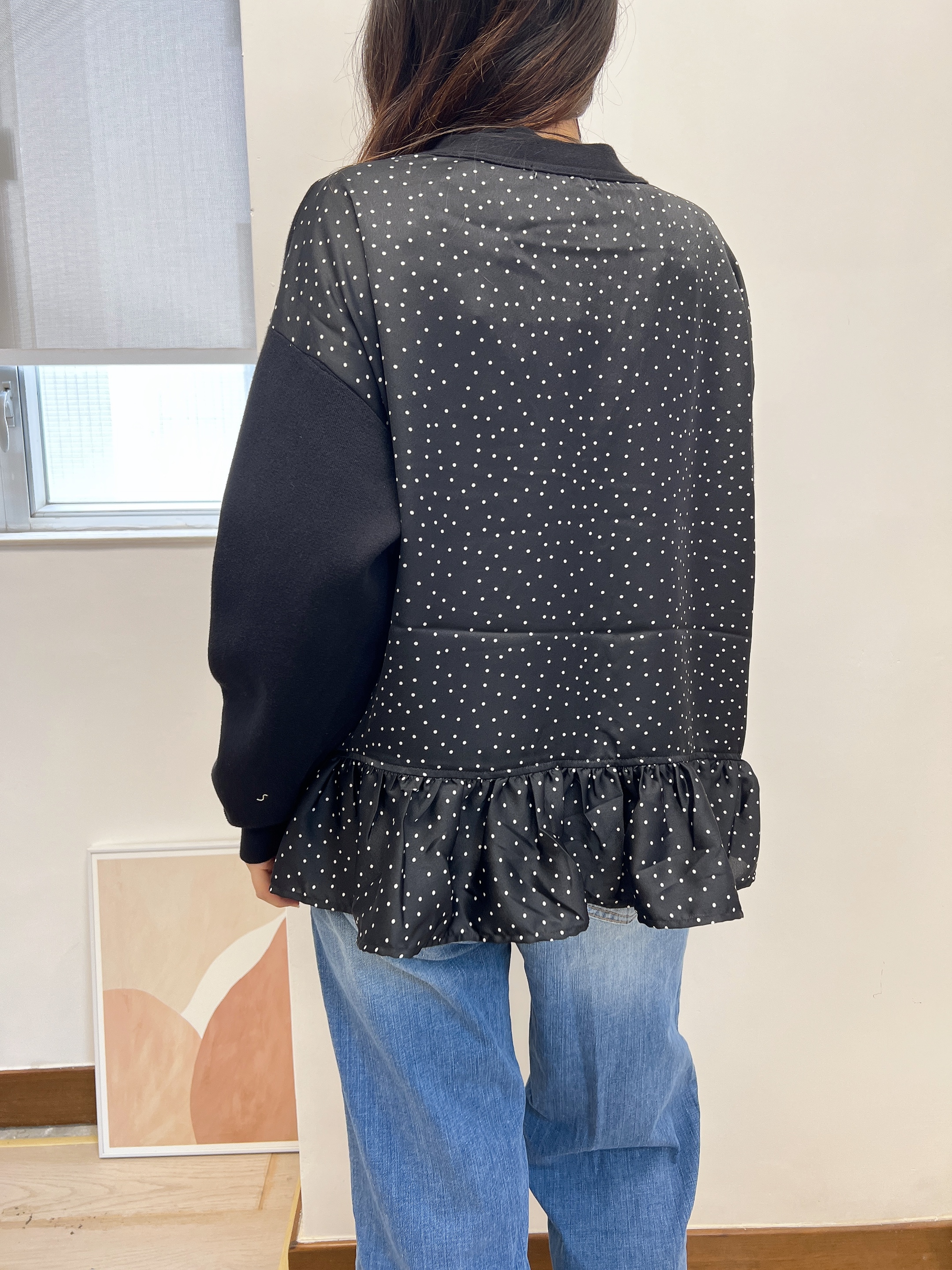 AH 後波點針織開襟衫