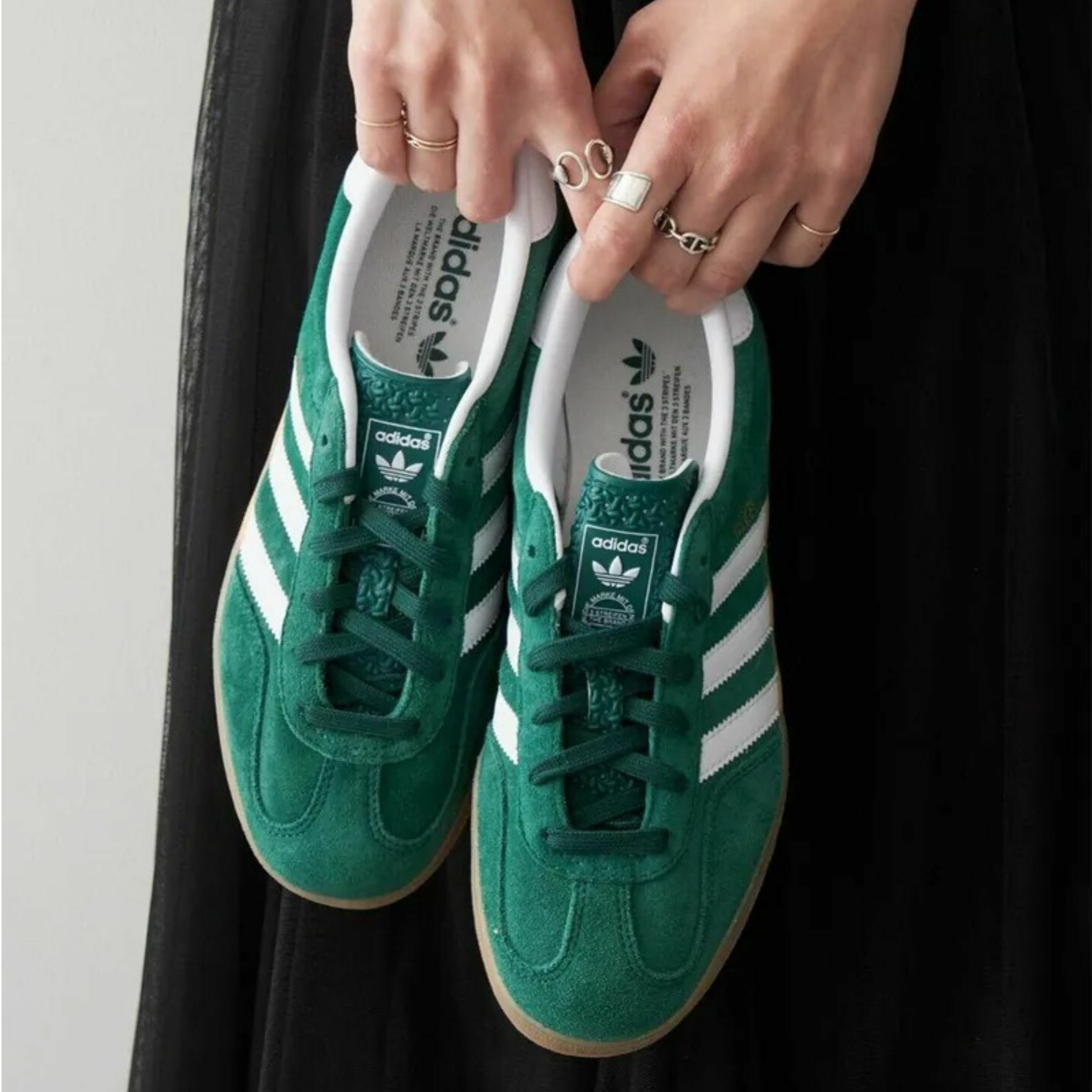 NICEDAY 現貨 ADIDAS GAZELLE INDOOR 愛迪達 綠色 森林綠 德訓鞋 麂皮 焦糖底 JI2062