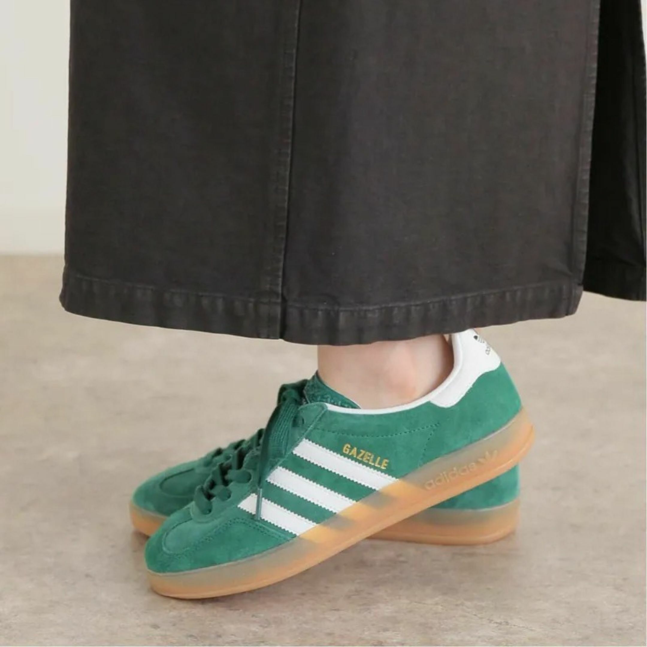 NICEDAY 現貨 ADIDAS GAZELLE INDOOR 愛迪達 綠色 森林綠 德訓鞋 麂皮 焦糖底 JI2062