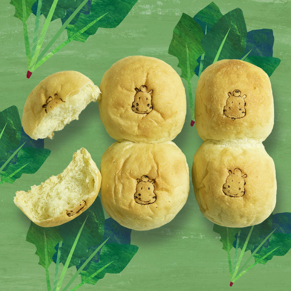 小河馬麵包-菠菜綠綠 6入