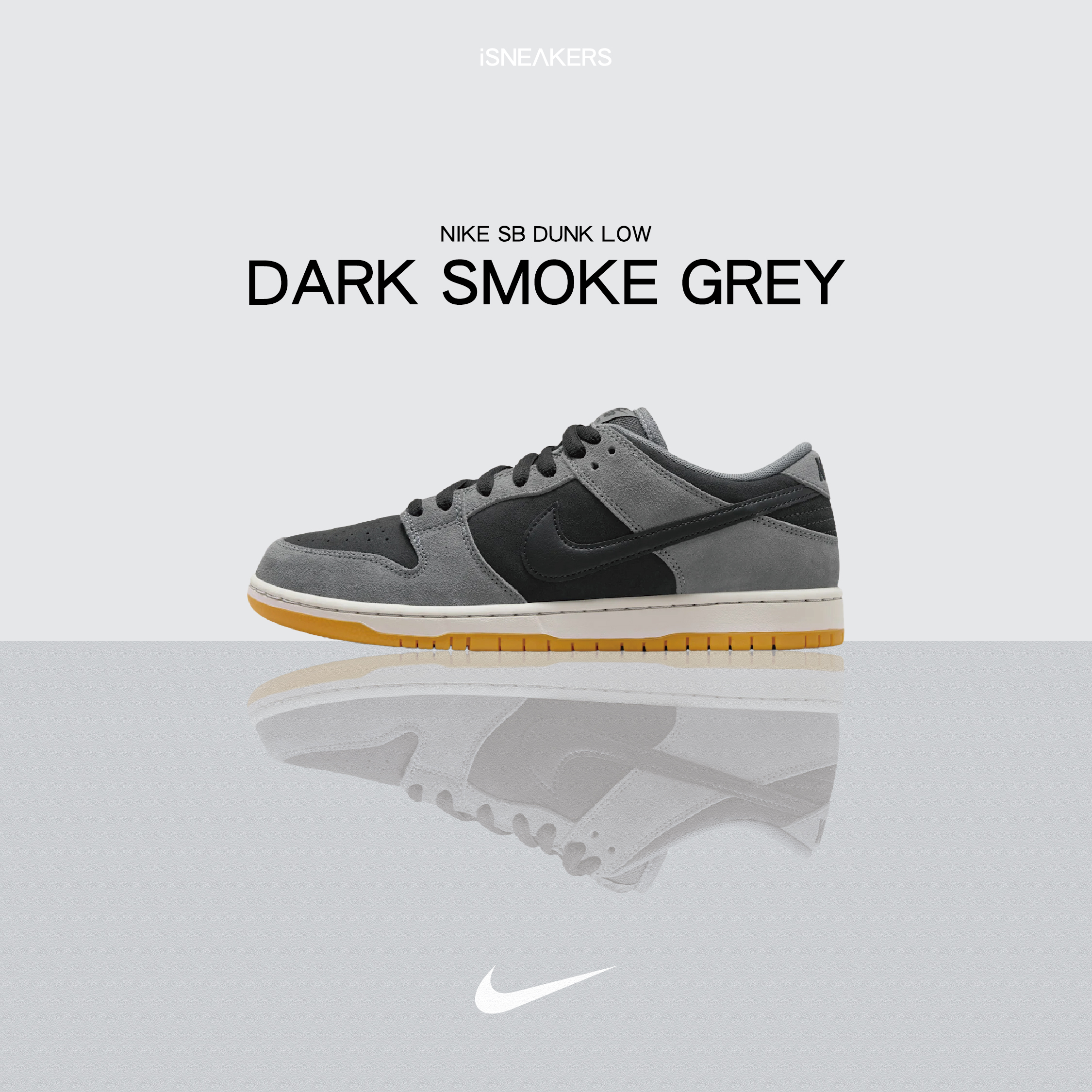 iSNEAKERS｜Nike SB Dunk Low "Dark Smoke Grey" 煙灰 HF3063-001
