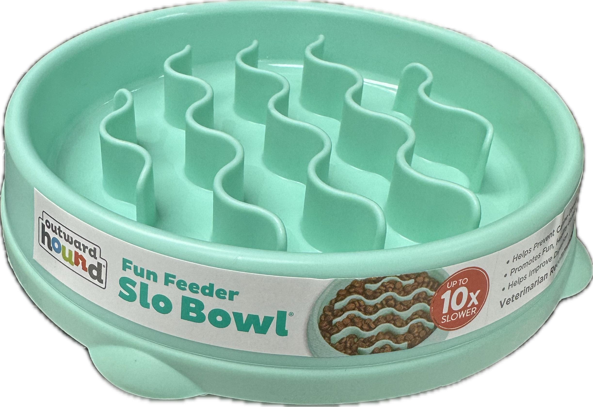 Outward Hound -10倍慢速好玩慢食碗(超小) (淺綠)