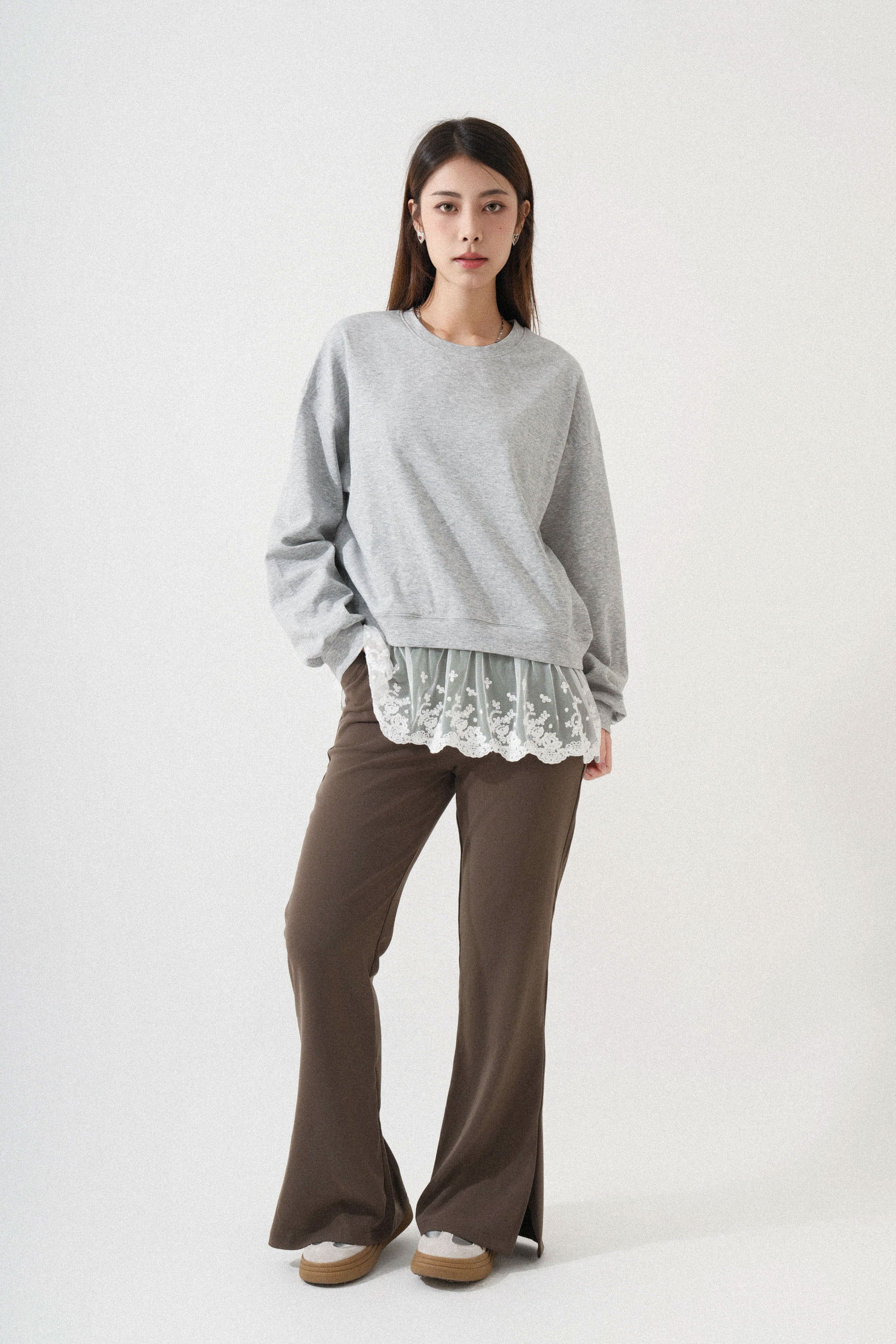 網紗花邊傘腳衛衣（*現貨款式）