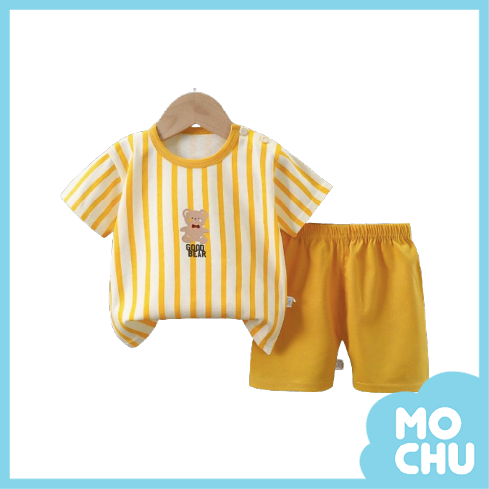 領結熊寶寶短袖套裝