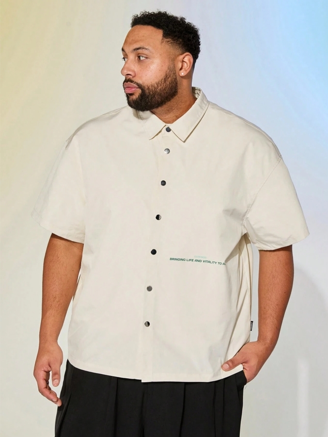 KADMAX大尺碼-春夏短袖襯衫〈KSMS2542〉