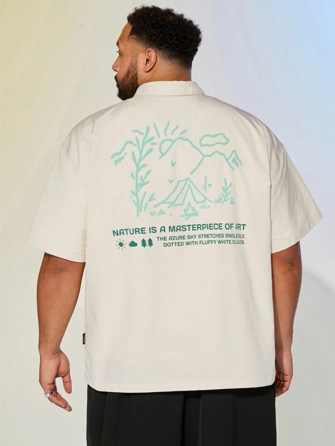 KADMAX大尺碼-春夏短袖襯衫〈KSMS2542〉