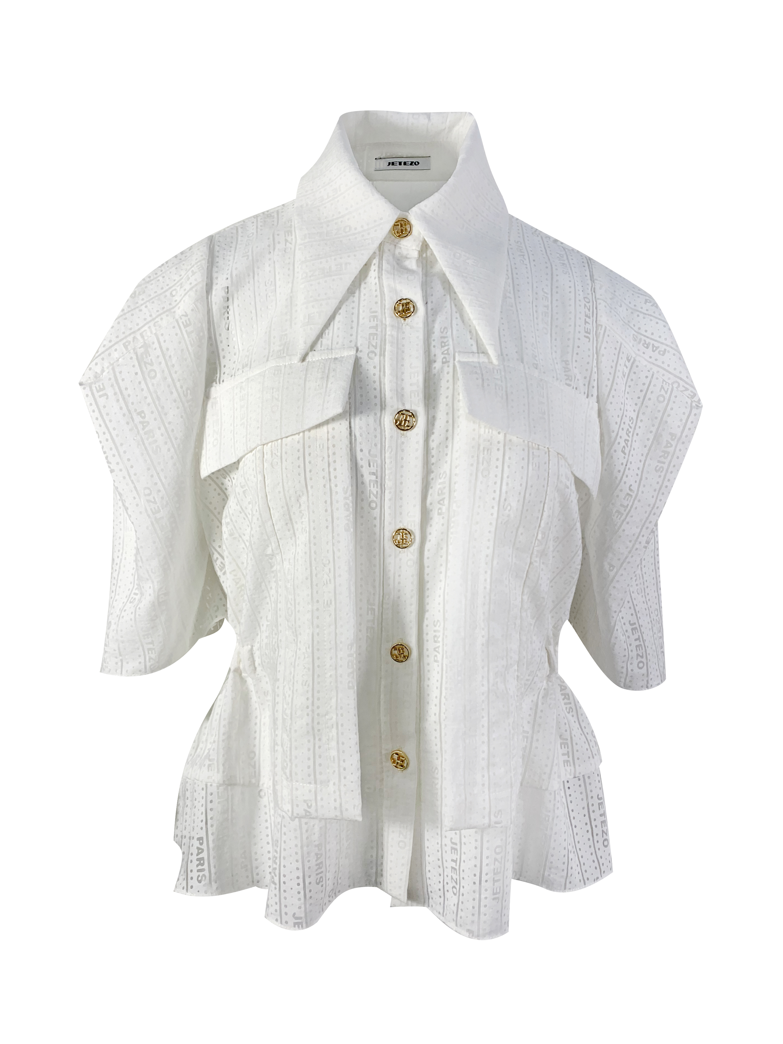 BB1EB062A1 航海日記獨家logo燒花上衣 (官網限定)