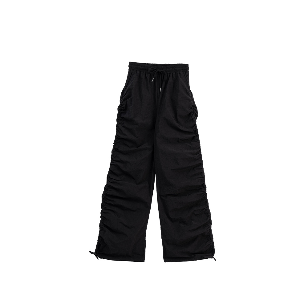 Sweeping pants with side drawstring cuffs, two colors available S/M【04101929】in stock+pre-order