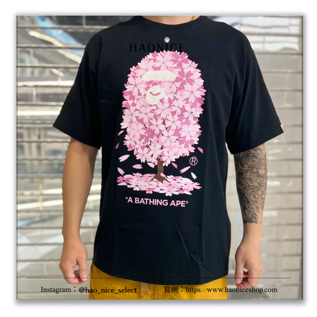【HAO NICE 】香港經銷商🇭🇰100%日本🇯🇵正品 日本潮流  BAPE 富士山限定 櫻花字母猿人頭 日系風格🈵🈵 XX289