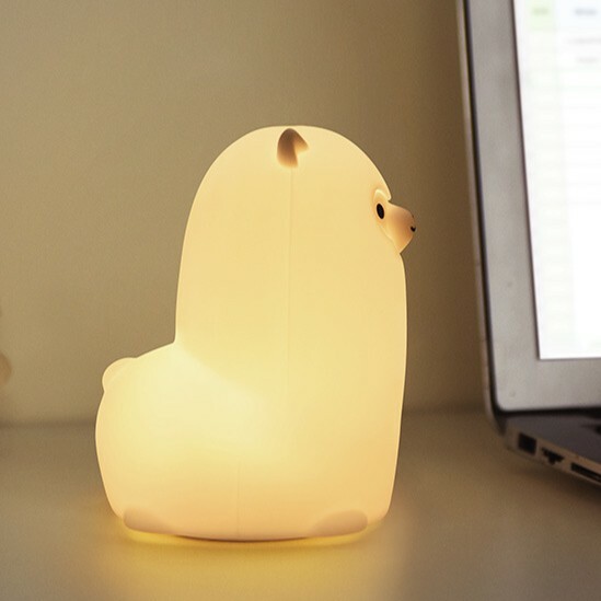 《5758》小羊駝拍拍矽膠小夜燈