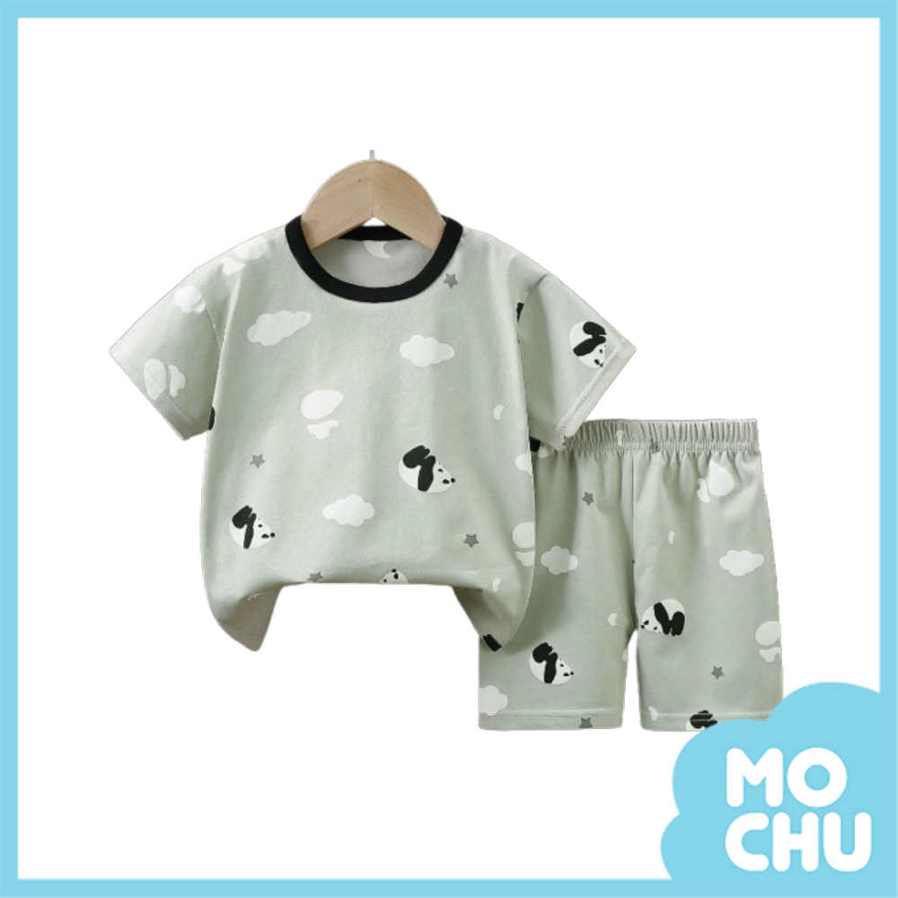 熊貓白雲短袖套裝